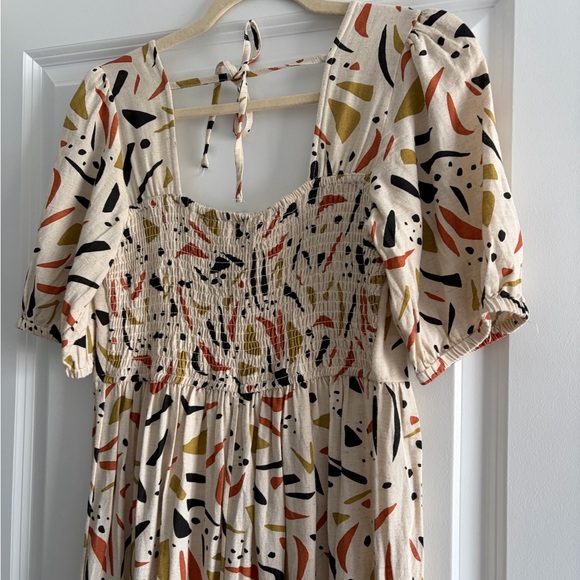 Linen Printed Midi - Picture 3 of 4
